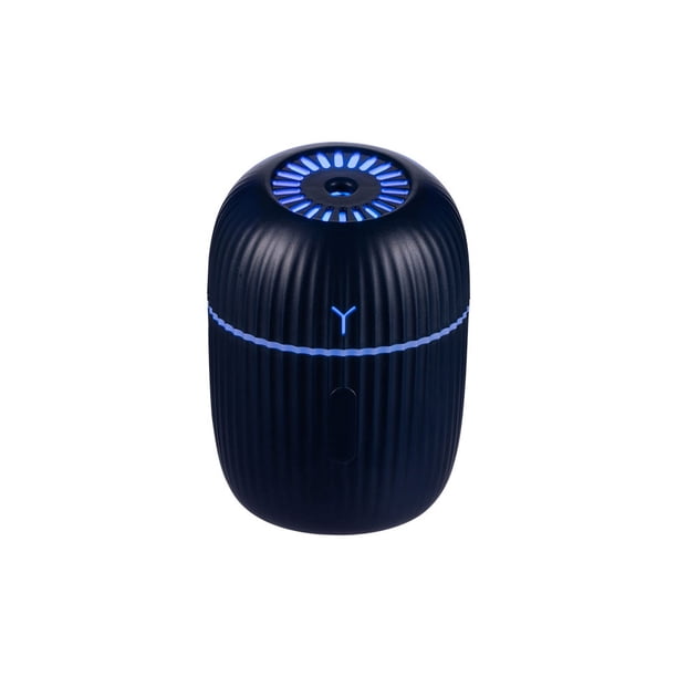 Moyic Humidificador reutilizable 200ML Botón de luz nocturna Control PP Difusor humidificador Hogar Dormitorio Dormitorio Mist Maker Rosa Humidificadores Azul oscuro Moyic HA063913-04