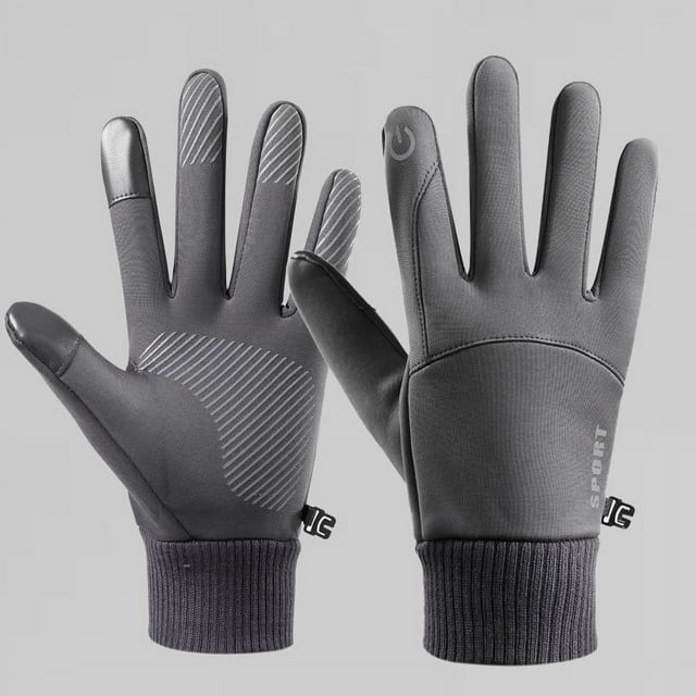 Miogawg Gants de Ski d'Hiver Imperméables, Coupe-Vent Thermiques avec Doigts Tactiles pour Temps Froid pour Course Conduite Cyclisme Randonnée Vélo
