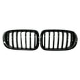 thumbnail image 2 of Rejilla de parachoques delantero 2 piezas Parrilla de riñón ABS doble línea apta para F26 X3 accesorios de repuesto 51117338571 Negro brillante perfecl, 2 of 7