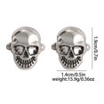 thumbnail image 2 of Gemelos de aleación de plata con diseño de calavera para hombre, 2 of 2