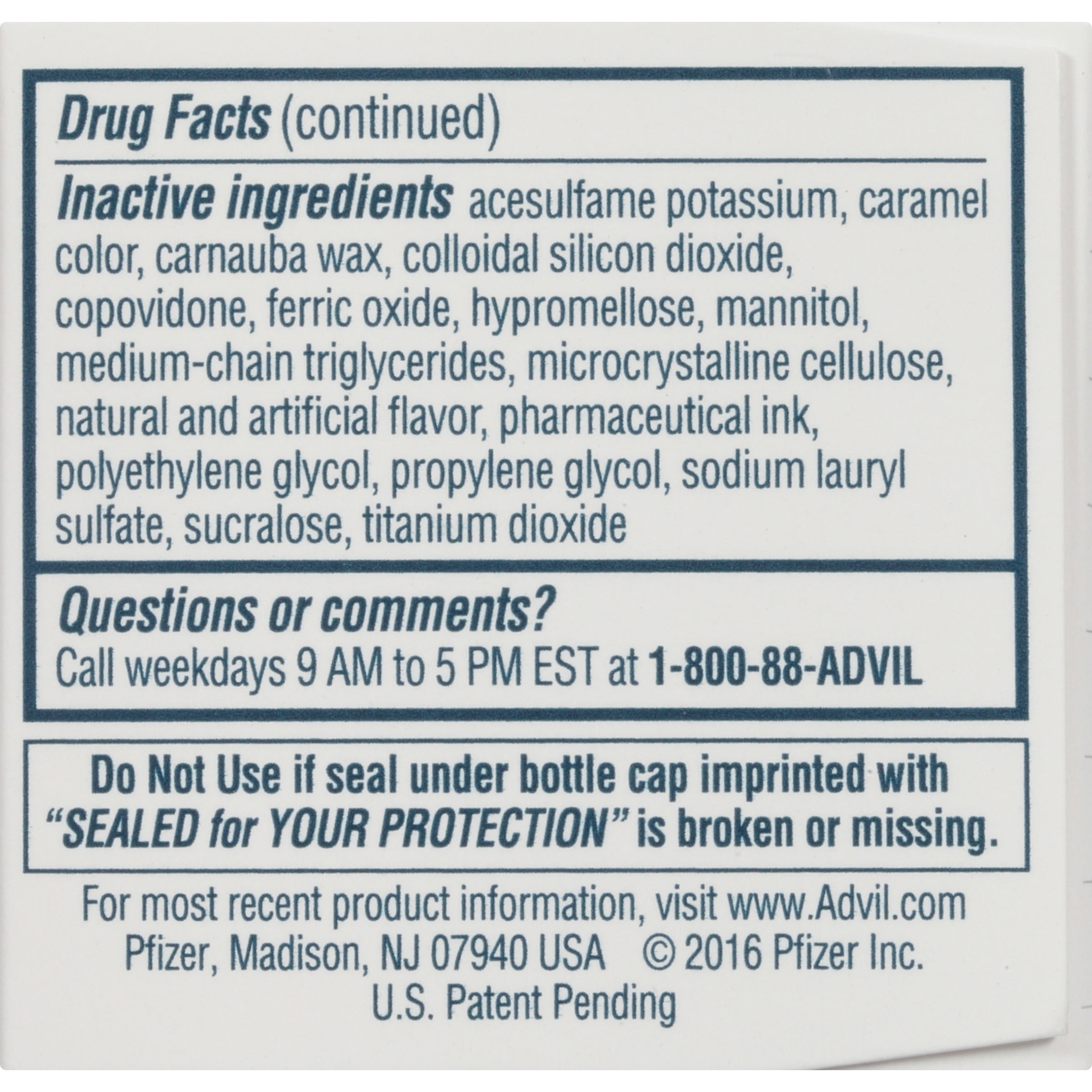 35 Advil Ingredients Label Labels Design Ideas 2020