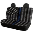 thumbnail image 2 of Pzuqiu Thin Blue Line Flag Car Seat Covers Full Set Breathable, for SUV Seats Sedan Seats Van Seats Suitable for Cars most Cars, 2 of 10