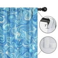 thumbnail image 4 of Blackout Kids Curtains,Blue White Tie Dye Swirl Pattern Childrens Insulated Curtains Set Of 2,Bedroom Essentials,Toddler Room Decor 42"x54", 4 of 5