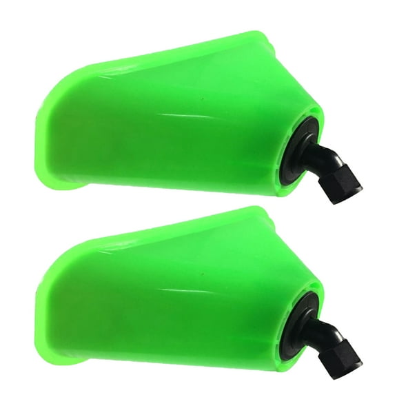 Parvistic 2PCS Power Sprayer Windproof Cover Horn Shape Sprayer Windproof Shield Windproof Sprayer Accessories Fan-type Sprinkler Head Cover for Gardening (Green)