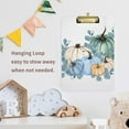 thumbnail image 5 of FMSHPON Thanksgiving Blue Pumpkin Leaves Clipboard Hardboard Wood Nursing Clip Board and Pull for Standard A4 Letter 13x9 inches, 5 of 5