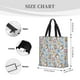 thumbnail image 3 of Fotbe Summer Time With Gnome Bolsa Tote con Estampado para Mujer, Bolsos con Cremallera, Bolsa de Hombro Casual de Gran Capacidad con Bolsillos Internos, 3 of 7