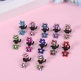 thumbnail image 4 of Mini Hair Clips Butterfly Hair Clips No Slip Jaw Clips Glitter Teeth Clips Small Rhinestone Hair Clips Colorful Flower Hair Clip Fashion Hair Accessories For Women Girls(Pack of 24), 4 of 5