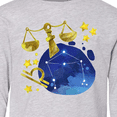 thumbnail image 4 of Inktastic Libra Constellation Zodiac Sign Illustration Long Sleeve Youth T-Shirt, 4 of 5