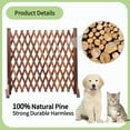 thumbnail image 6 of IAJXWI 2 Pack 27.5" x 63" Extendable Instant Wood Fence, Pet Gate Retractable Fences Barrier Section Partition for Home Garden Indoor Outdoor Yard, Dog Gate, 6 of 13