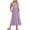 Purple, variant on IROINNID Women's Fashion Round-Neck Sling Sleeveless Pockets Patchwork Pullover Dress A-Line Solid Color Dress