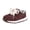 Coffee, variant on Unisex Kids Retro Suede Athletic Sneakers Lightweight Lace Up Breathable Walking Trainers Non-Slip Soft Sole Casual Daily Footwear