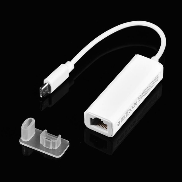 Adaptador de red LAN Ethernet LYUMO USB 3.1 Tipo-C a RJ45 de 100 Mbps para computadora portátil con puerto USB-C, adaptador tipo-C RJ45, convertidor tipo-C a RJ45