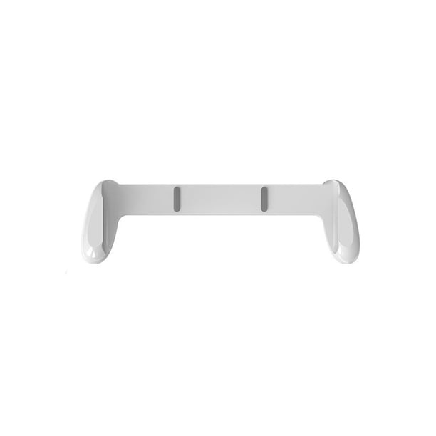 Mango del controlador Soporte de agarre manual Estuche de plástico Cubierta ergonómica con 6 ranuras para tarjetas de juego Reemplazo de carcasa para Nintendo Switch OLED Blanco Inevent EL005104-01B