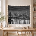 thumbnail image 5 of Monochromatic Nighttime Cityscape With Art Scene, Mystical Fantasy for Space Lovers, Galaxy Room Decor, Housewarming Gift, Tapestry Wall Hanging for Bedroom and Dorm, 5 of 7