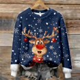 thumbnail image 5 of Festive Print Cozy Crewneck Pullover For – Seasonal Holiday Sweater With Stylish Pattern For Casual Wear, 5 of 5