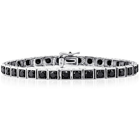 JewelersClub 5.00 Carat T.W. Black Diamond Sterling Silver Bracelet