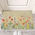 thumbnail image 2 of Floral Decor Door Mat Welcome Flowers Doormat Non Slip Colorful Farmhouse Entrance Reusable Home for Spring Decoration Front Door Mats Indoor Outdoor Rug 17" x 30", 2 of 6