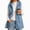 Blue, variant on Lutiedan Fleece Hooded Vest for Women Sleeveless Button down Outerwear Vest Fall Winter Warm Jackets with Pocket S-XXL,Navy