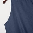 thumbnail image 6 of Fartey Faux Denim Dress for Women Summer Beach Sleeveless Halter Jean Dress Loose Flowy Split Casual Maxi Dresses Beach Cocktail Dresses Dark Blue XXL, 6 of 9