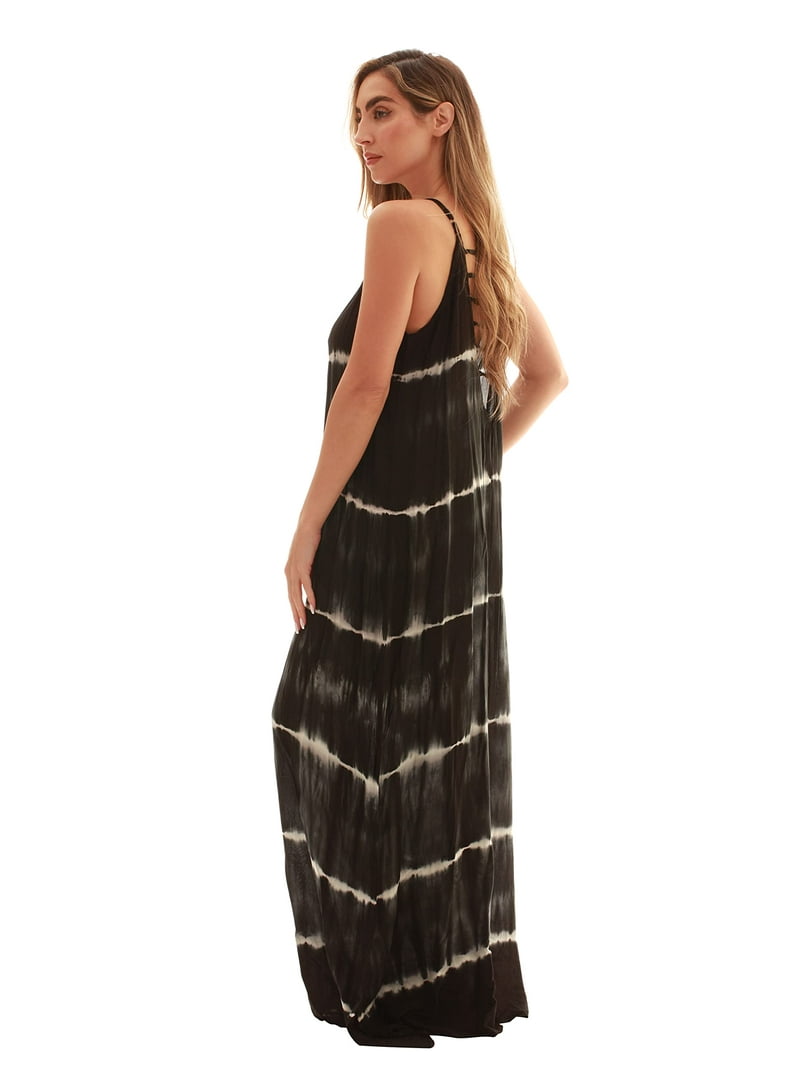 white dress with black horizontal stripes Taylor Dress
