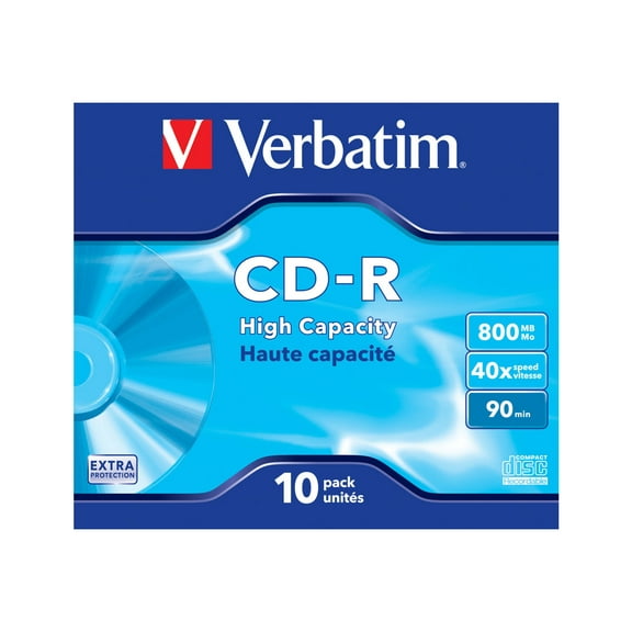 cd-r, 40x, high capacity 800mb