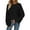 Black, variant on HVOBTTY Women's Long Sleeved T Shirt, Fall and Winter Tops for Women, Women's Casual Solid Color Crew Neck Long Sleeve Loose Sport Pullover T Shirt Brown, Brown