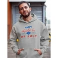 thumbnail image 2 of Happy Independence Day 4Th. Hoodie Men -Image by Shutterstock, Male 5X-Large, 2 of 4