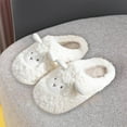 thumbnail image 7 of Kilaqueen Women's Cute Animal Slippers Winter Warm Plush Fuzzy House Slipper Cartoon Sheep Soft Sole Indoor Shoes Adult Home Cotton Slippers, 7 of 7