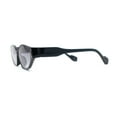 thumbnail image 3 of Mod Inset Lens Elegant Cat Eye Plastic Fashion Sunglasses Black Green Smoke, 3 of 4