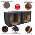 thumbnail image 3 of Atrend ATRE15DSVB Bbox E15DSV 15-Inch Dual Shared Vent Subwoofer Enclosure, 3 of 4