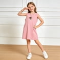 thumbnail image 2 of HBGVBA Toddler Girl's Dresses,Casual Summer Dresses,12 Months-9 Years Print Tank Crew Neck Midi Length Loose Casual Dress, 2 of 5