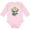 AD-Pink, variant on Inktastic He Is Risen Floral Print Cross with Beautiful Flowers Boys or Girls Long Sleeve Baby Bodysuit