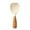 White, variant on Opvise Silicone Rice Spoon Non-Stick Food Grade with Standing Feature High Temperature Resistant Rice Spoon Yellow