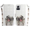 thumbnail image 2 of Case for Motorola Moto X30 Pro 5G Cover Magnetic 3D Pattern Wallet Flip Case With Strap - Pug, 2 of 5