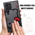 thumbnail image 5 of Funda para teléfono Samsung Galaxy S23, S22 Ultra, S20, S21 FE Plus, S10 Lite, S9, S8, funda transparente mate, Hello Kitty, lindo gato, 5 of 5