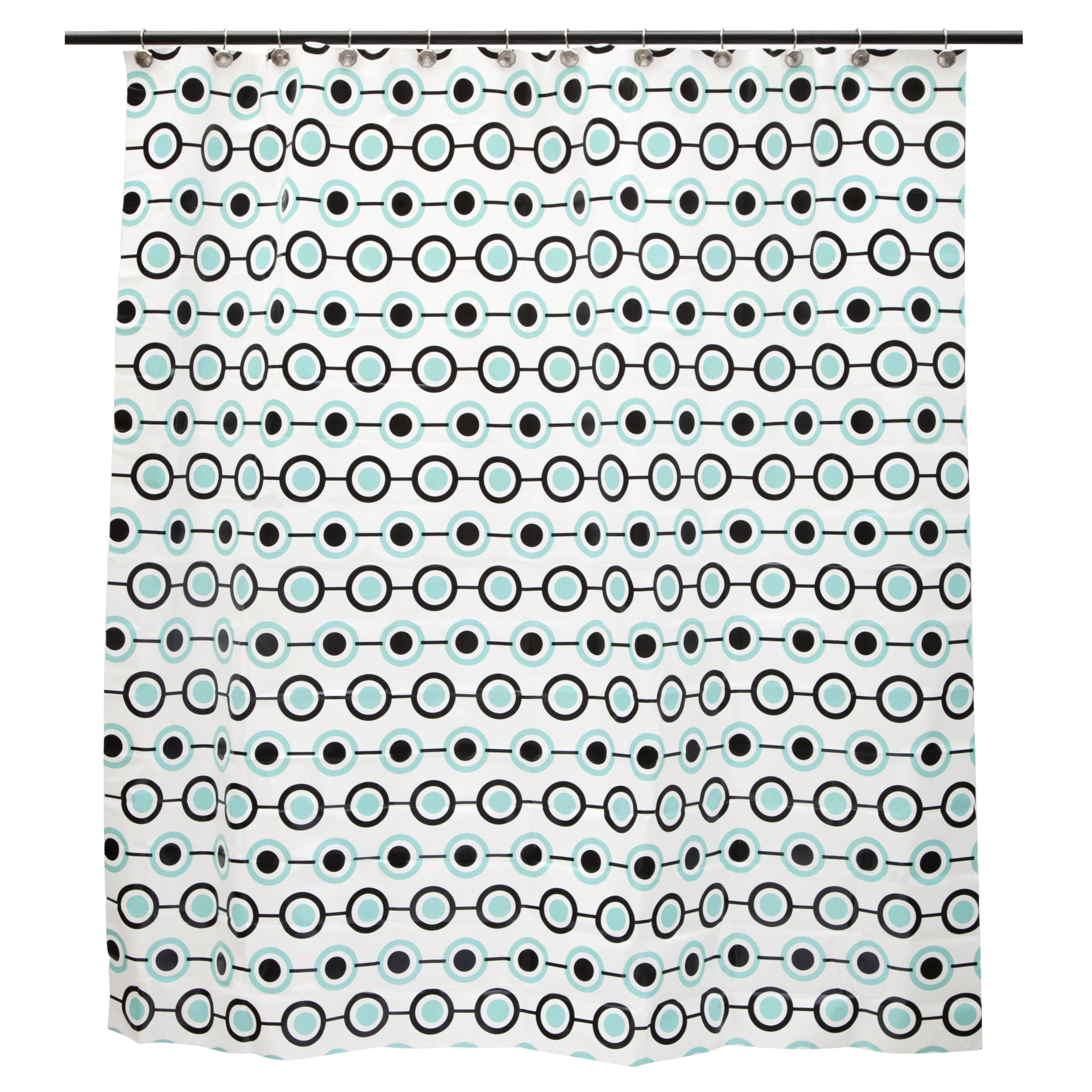 Kenney® Medium Weight Decorative PEVA Shower Curtain Liner, 70' W x 72' H, Lots of Dots