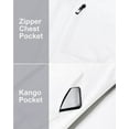 thumbnail image 4 of Chrisuno Lightweight Zip Up Hoodie Women Long Sweatshirt Dress Jackets White L, 4 of 5