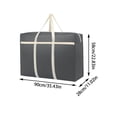 thumbnail image 3 of Ohufall Large Capacity Non-Woven Travel Moving Storage Bag Portable Duffel For Quilt With Closet Organizer Clothes Storage, 3 of 5