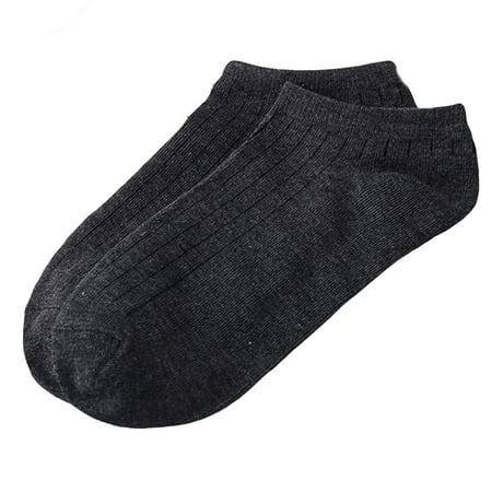 

wendunide Unisex Solid Color Fashion Skateboard Sock Comfortable Socks Dark Gray