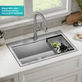 thumbnail image 3 of KRAUS Kore 32” Drop In / Undermount Workstation 18 Gauge Single Bowl Stainless Steel Kitchen Sink with Accessories, 3 of 8