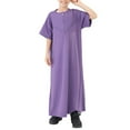 thumbnail image 4 of Mercatoo Kids Arabic Thobes for Boys 𝐌uslim Thobe Short Sleeve Kaftan Robe 𝐈slamic Prayer Dress Middle Eas𝐭 Ramadan Eid Outfit, 4 of 9
