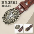 thumbnail image 5 of SUOSDEY Cowboy Belts for Men Women Western Belts Cowgirl Embossed Belt Country Belts for Jeans Christmas Gifts, 5 of 6