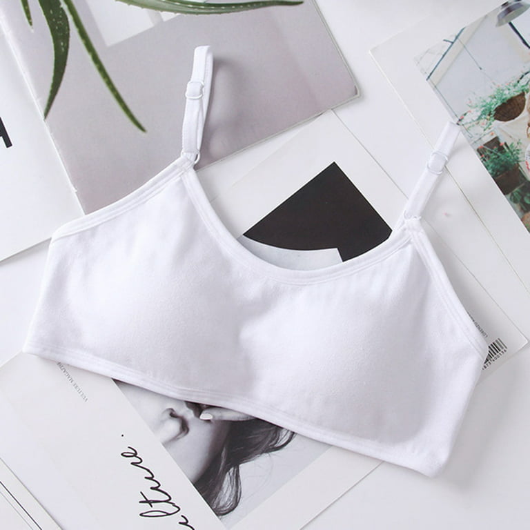 Teen Girls Underwear Adjustable Strap Bra Vest Letter Print Bandeau  Underclothes