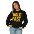 thumbnail image 4 of US Navy Hold Fast Sailors Are Forged Unisex Plus Size Sweatshirt Brisco Brands 3X, 4 of 5