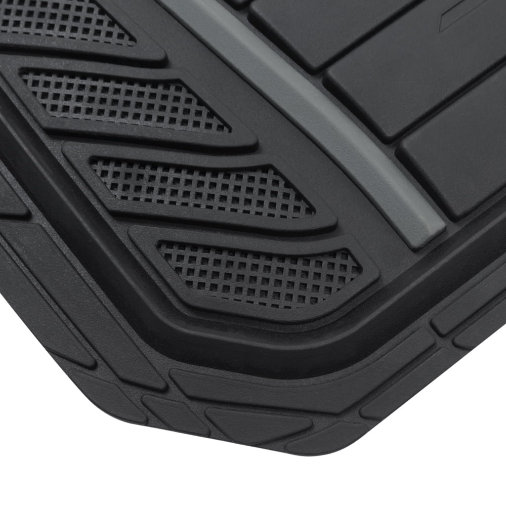 BDK Armored Batman Superhero Car Floor Mats, Officially Licensed Warner Bros DC Comics, All Weather Interior Auto Protection, Heavy Duty Rubber Liners for Car Truck Van SUV