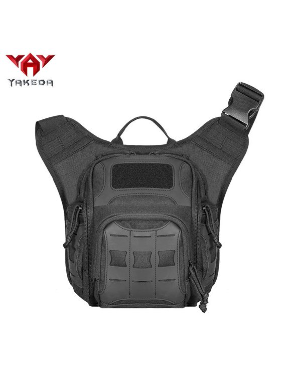 Mountaineering One Shoulder Outdoor Tactical Bag Multi Functional Military Fan Accessory Bag,Grey