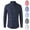 Navy, variant on UVEASISHA Sales Today Mens Striped Dress Shirts Long Sleeve Slim Fit Casual Business Shirt Wrinkle Free Button Down Shirts Lightweight Fashion Office Work Shirt White L