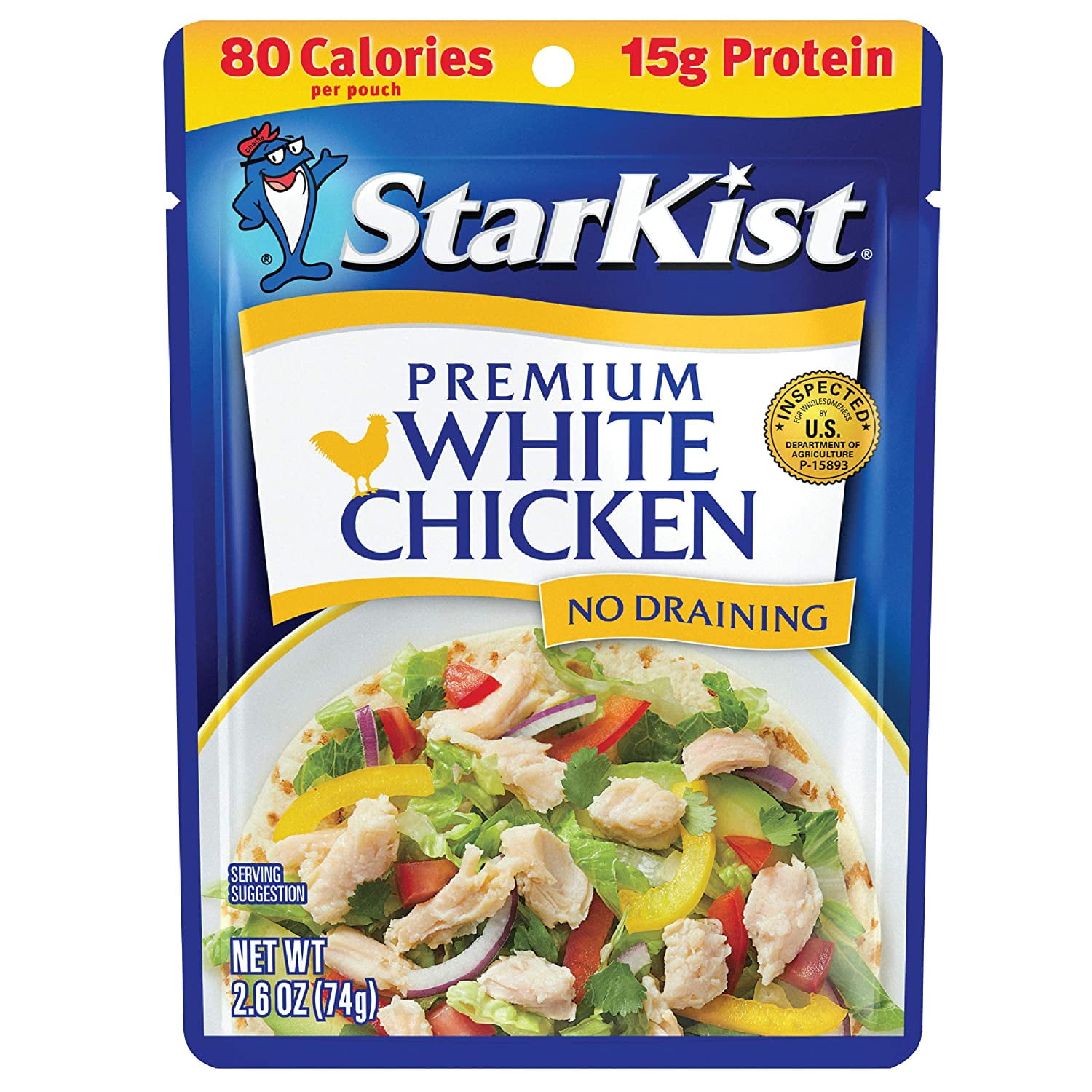 StarKist Premium White Chicken 2.6 oz Pouch (Pack of 12)