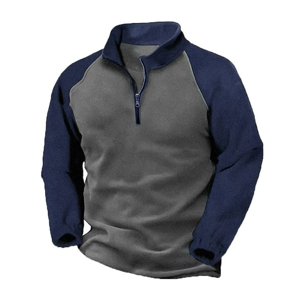 Male Autumn And Winter Polar Fleece Long Sleeve Sweatshirt Double Side Fleece Warm Raglan Sleeve Hooded Sweatshirt