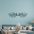 thumbnail image 4 of Wall hangs,Metal Tree Leaf Wall Decor Vine Olive Branch Leaf Wall Art Wrought Scroll Sculptures Home Decor Above The Bed Branches Hanging Wall Decor For Livingroom And Outdoor, 4 of 8